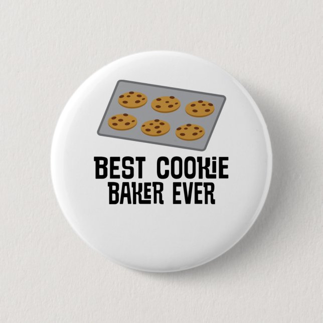 Best Cookie Baker Ever Baking Gift 6 Cm Round Badge (Front)