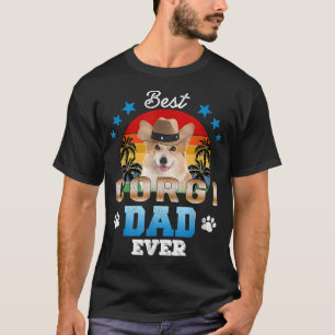Best Corgi Dad Ever Best Dad Dog Lover Men Gifts  T-Shirt