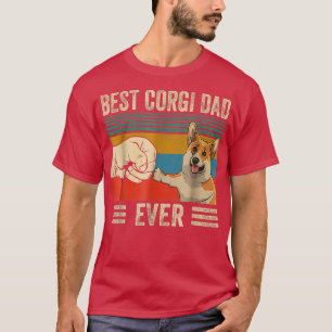 Best corgi Dad Ever bump fit vintage retro T-Shirt