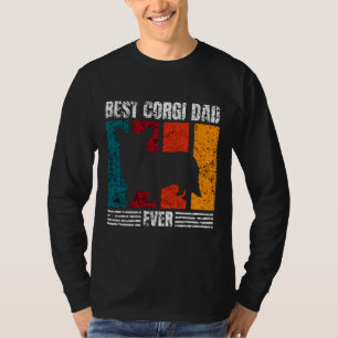 Best Corgi Dad Ever Distressed T-Shirt