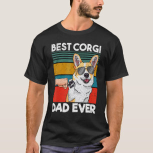 Best Corgi Dad Ever Dog Dad Fist Bump T-Shirt