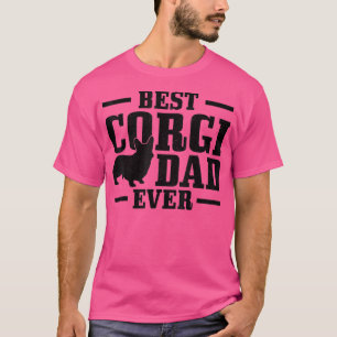 Best Corgi Dad Ever Funny Dog Owner Vintage Corgi T-Shirt