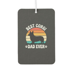 Best Corgi Dad Ever Retro Dog Car Air Freshener