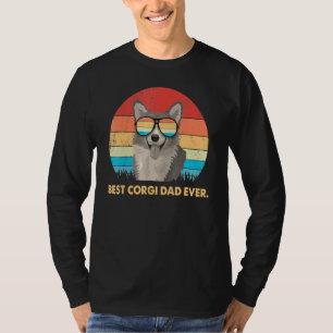 Best Corgi Dad Ever Retro Vintage Corgis T-Shirt