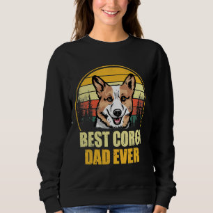 Best Corgi Dad Ever Retro Vintage Dog 622 Sweatshirt