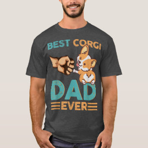 Best Corgi Dad Ever Retro Vintage T-Shirt