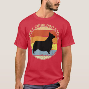 Best Corgi Dad Ever Retro Vintage T-Shirt