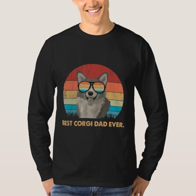 Best Corgi Dad Ever T-Shirt (Front)