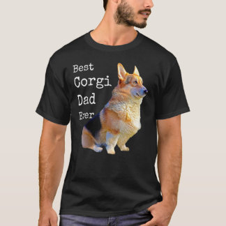 Best Corgi Dad Ever Tee Pembroke Welsh Corgi Dog