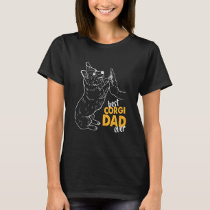 Best Corgi Dad Ever Welsh Corgi Pembroke Daddy Dog T-Shirt
