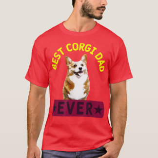 Best Corgi DadDog Lover Owner  T-Shirt