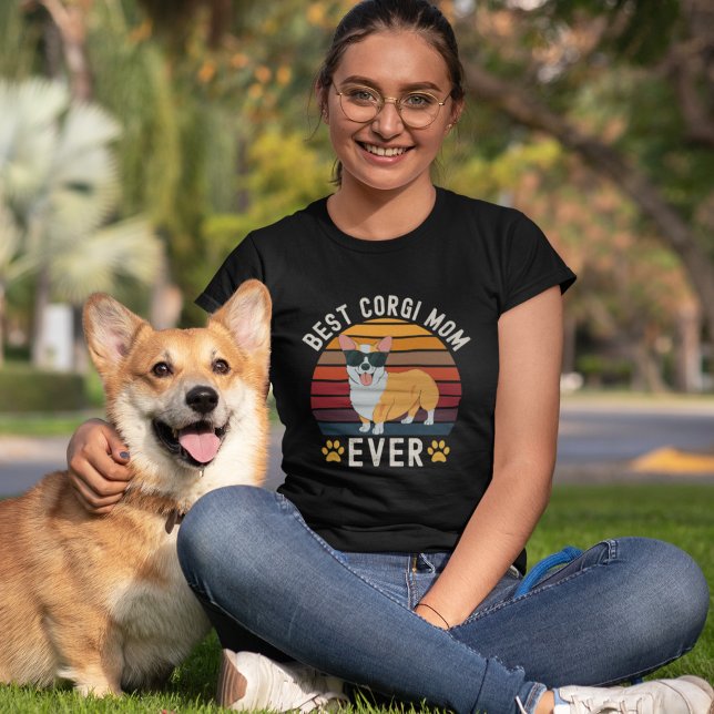 Best Corgi Mom Ever Funny Corgi Lovers T-Shirt (Creator Uploaded)