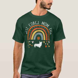 Best Corgi Mum Ever Rainbow Gifts For Corgi Lover T-Shirt