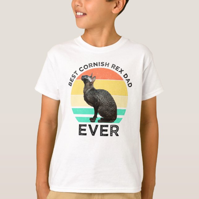 Best Cornish Rex Dad Ever T-Shirt (Front)