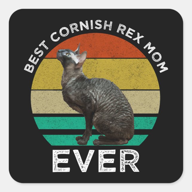 Best Cornish Rex Mum Ever Square Sticker (Front)