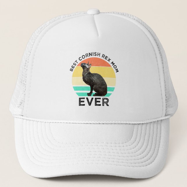 Best Cornish Rex Mum Ever Trucker Hat (Front)