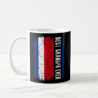 Best Costa Rican Grandpa Ever Costa Rica Flag Fath Coffee Mug