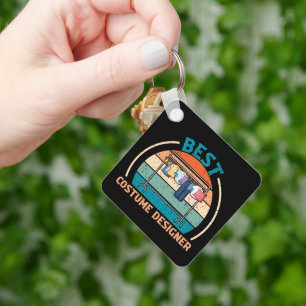 Best Costume Designer - Retro Style Keychain