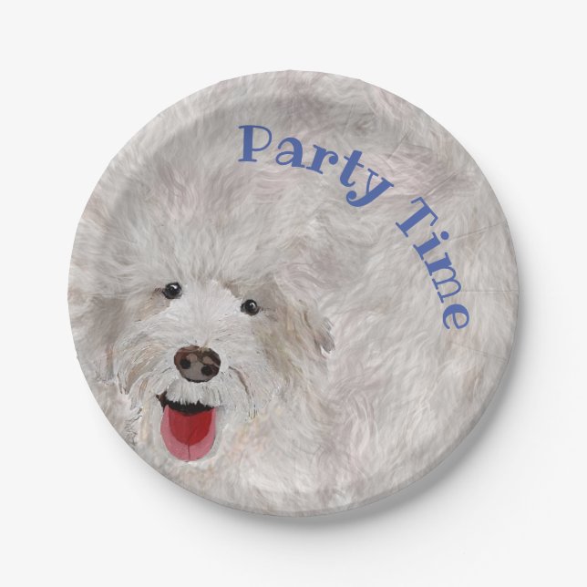 Best Cosy Labradoodle  Paper Plate (Front)