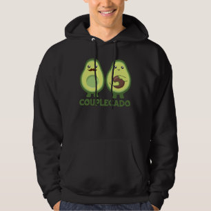 Best Couple Avocado Couple Better Half Pregnant Hoodie