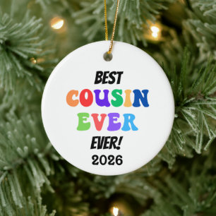 Best Cousin Crew Ever Ceramic Tree Decoration