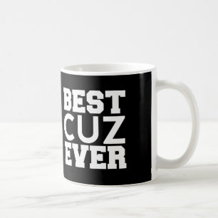 Best COUSIN Ever Black and White Modern A07 Coffee Mug