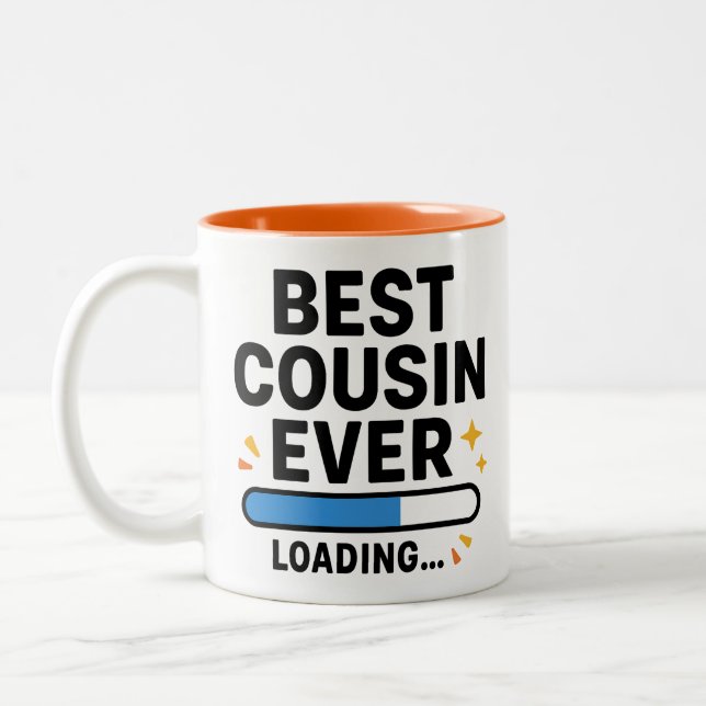 Best Cousin Ever Loading  Two-Tone Coffee Mug (Left)