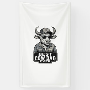 Best Cow Dad Ever Vintage Engraving Design_1 Banner