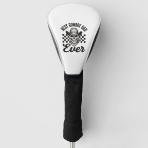 Best Cowboy Dad Skull Western Shirt Design_1 Golf Head Cover