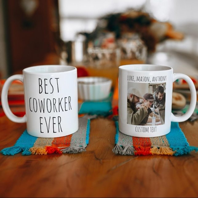 Best Coworker Ever - Personalised Office Photo Coffee Mug (Creator Uploaded)