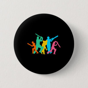 Best Cricket Design For Men Women Sports Sports Te 6 Cm Round Badge