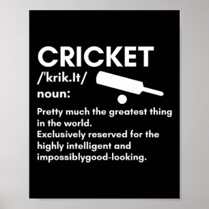 Best Cricket Design For Men Women Sports Sports Te Poster