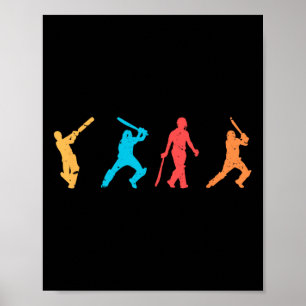 Best Cricket Design For Men Women Sports Sports Te Poster
