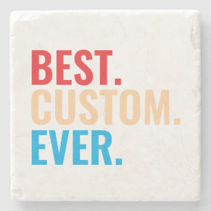 Best custom ever vintage retro Customised text Stone Coaster