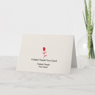 Best Customise Logo Text Folded Thank You Cards