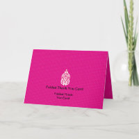 Best Customise Logo Text Folded Thank You Cards