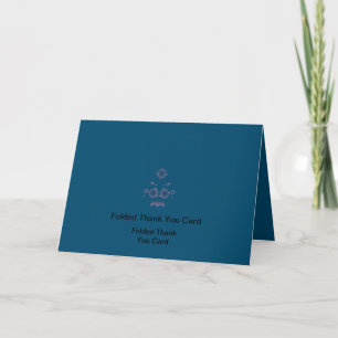 Best Customise Logo Text Folded Thank You Cards