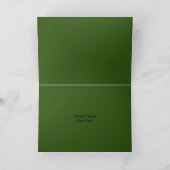 Best Customise Logo Text Folded Thank You Cards (Inside)