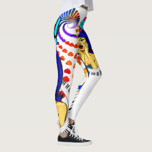 best cute graphic comic cartoon pop art leggings