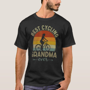 Best Cycling Grandma Ever Retro  Mother's Day T-Shirt