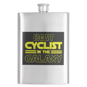 Best Cyclist In The Galaxy Hip Flask