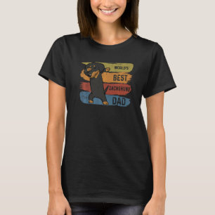 Best Dabbing Dachshund Dad Dab For Kids Men T-Shirt