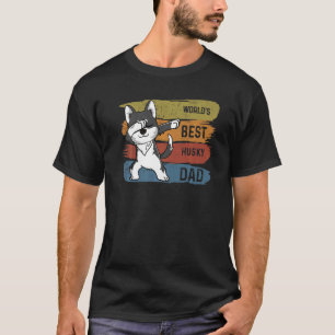 Best Dabbing Husky Dad Dab For Kids Men T-Shirt
