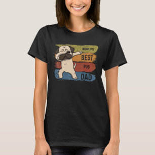 Best Dabbing Pug Dad Dab For Kids Men T-Shirt