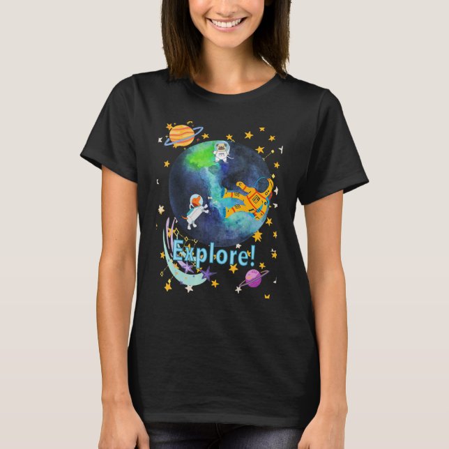 Best Dachshund  Cute Wiener Dog Science Explore T-Shirt (Front)