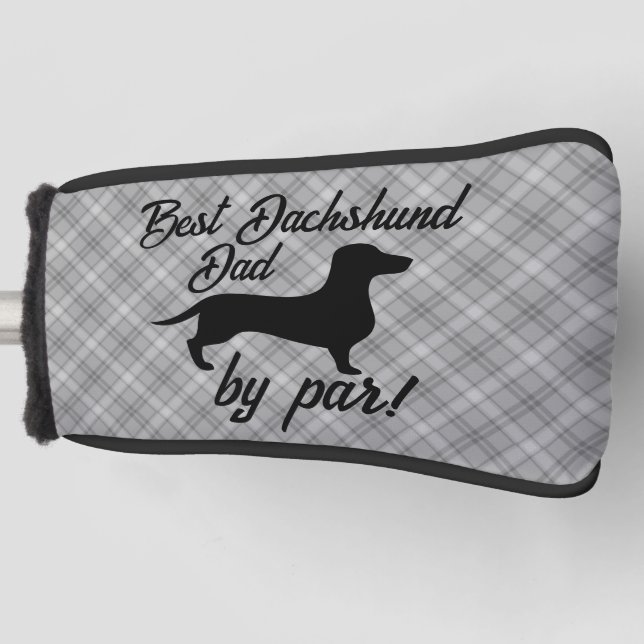 Best Dachshund Dad by Par Putter Head Cover (Front)
