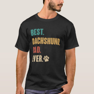 Best Dachshund Dad   Dachshund Dog T-Shirt