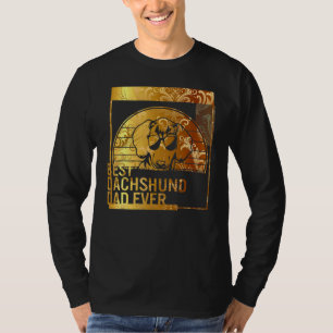 Best Dachshund Dad Ever dog dad for men Dog Fath T-Shirt