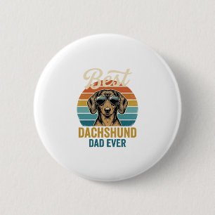 Best Dachshund Dad Ever Vintage Dog Shirt Design_1 6 Cm Round Badge