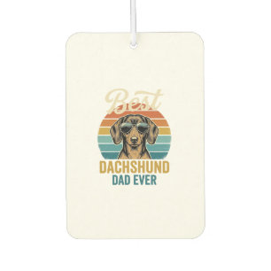 Best Dachshund Dad Ever Vintage Dog Shirt Design_1 Car Air Freshener